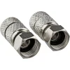 F-Aufdrehstecker Wetterschutz Ø 7 mm 2 Stück