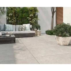Feinsteinzeug 'Pietra' grau 45 x 90 x 2 cm