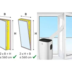 Fensterabdichtung 'Hot Air Stop BC03AIRSTPVT' für Verandatüren weiß 320 x 39 cm