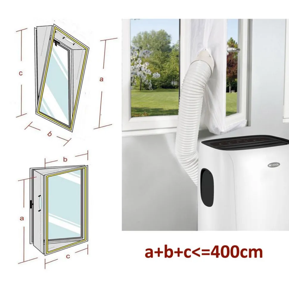 Fensterabdichtung 'Hot Air Stop BC01AIRSTPFE' weiß 400 x 39 cm