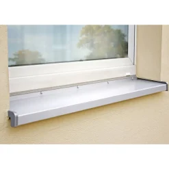 Fensterbank Aluminium weiß 300 x 0,15 x 13 cm