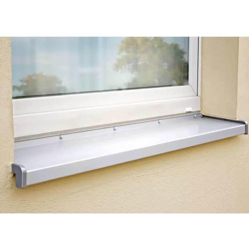 Fensterbank Aluminium weiß 300 x 0,15 x 13 cm