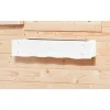 Fensterblumenkasten mit Einsatz, Massivholz, naturbelassen, 60 cm