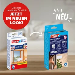 Fensterfliegengitter/Türfliegengitter 'Comfort' bodentief weiß 120 x 240 cm