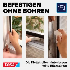 Fensterfliegengitter/Türfliegengitter 'Comfort' bodentief weiß 120 x 240 cm