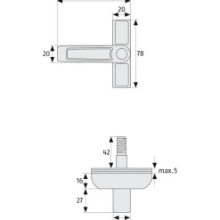 Fensterschloss Zusatzsicherung 2410 W weiß