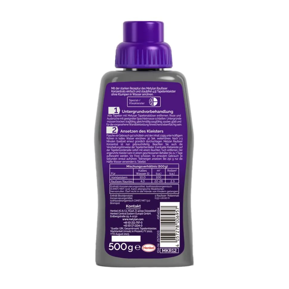 Fertigkleister-Konzentrat 'Vlies' transparent 500 g