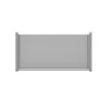 Fertigzaun 'Premo' HPL Element waagerecht grau/uni 180 x 90 cm