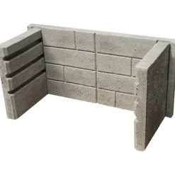 Feuerfester Einsatz für Grillbar 66,5 x 29 x 5 cm 3-teilig