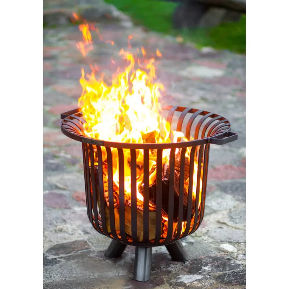 Feuerkorb 'Verona' schwarz Ø 60 x 52 cm
