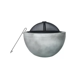 Feuerschale 'Madrid' mit Funkenschutzhaube, Grillrost und Schürhaken, Ø 60 cm