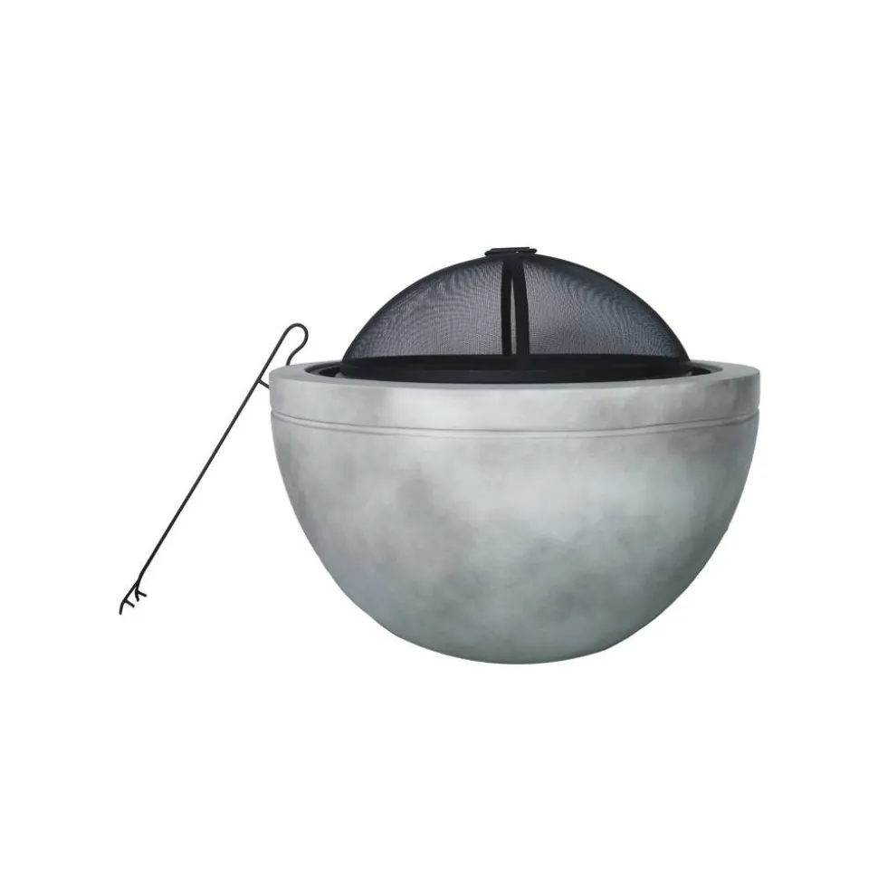 Feuerschale 'Madrid' mit Funkenschutzhaube, Grillrost und Schürhaken, Ø 60 cm