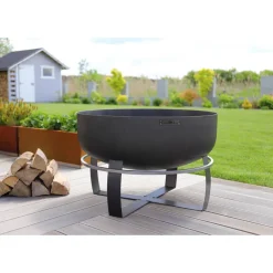 Feuerschale 'Viking XXL' schwarz Ø 80 x 50 cm