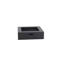 Feuerstelle 'Bilbao' Stahl unbehandelt 80 x 23,5 x 80