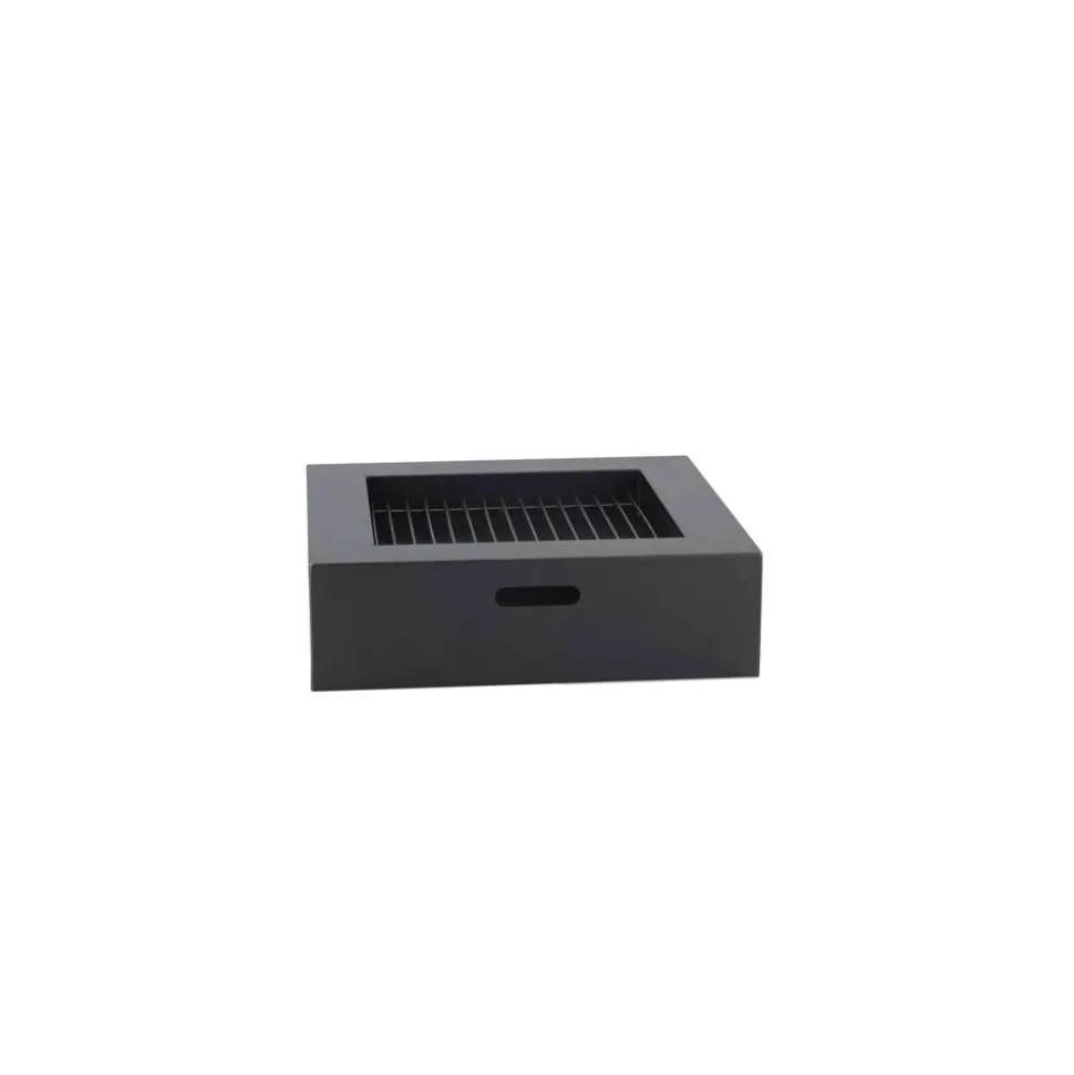 Feuerstelle 'Bilbao' Stahl unbehandelt 80 x 23,5 x 80