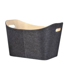 Filzkorb anthrazit/beige 56 x 37 x 42 cm