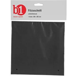 Filzzuschnitt schwarz 20 x 20 cm