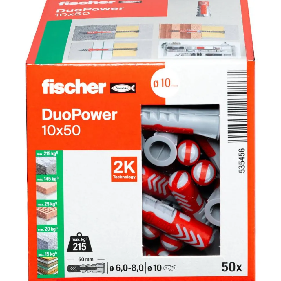 fischer DUOPOWER 10 x 50 LD 50 Stück
