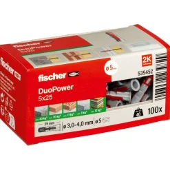 fischer DUOPOWER 5 x 25 LD 100 Stück