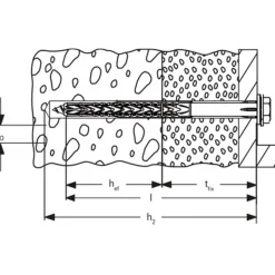 fischer Langschaftdübel SXRL 14 x 160 FUS Sechskantschraube mit U-Scheibe E
