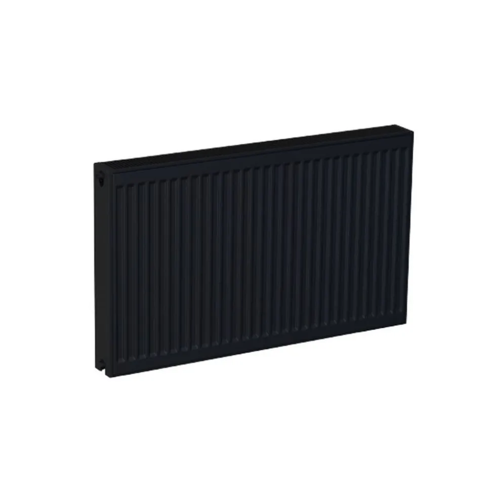 Flachheizkörper 'DK 22' schwarz 60 x 120 cm