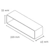 Flachkanalverbinder 220 x 55 mm
