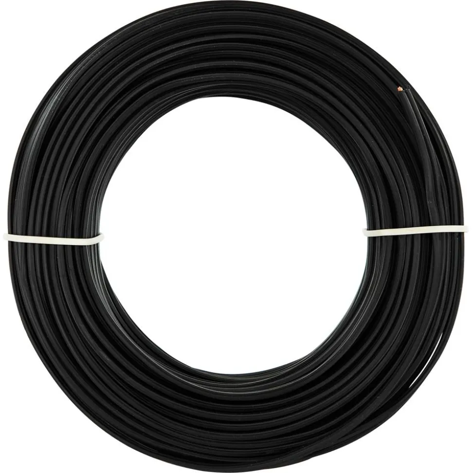Flachlitze schwarz 2 x 0,75 mm² 25 m