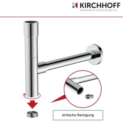 Flaschensiphon 'DS-2WK' verchromt 1 1/4