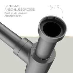 Flaschensiphon 'Juri' graphit, 1 1/4