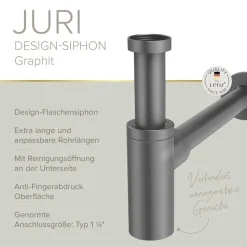 Flaschensiphon 'Juri' graphit, 1 1/4