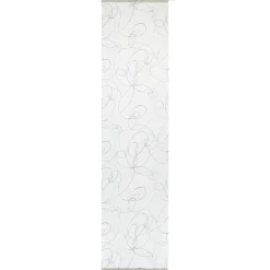 Flächenvorhang 'Curling' 60 x 245 cm, weiss/grau