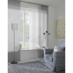Flächenvorhang 'Entry' weiß 60 x 245 cm