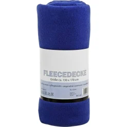 Fleecedecke blau 170 x 130 cm