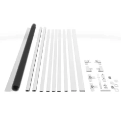 Fliegengitter-Schiebetür 'Comfort Split' weiß 120 x 240 cm