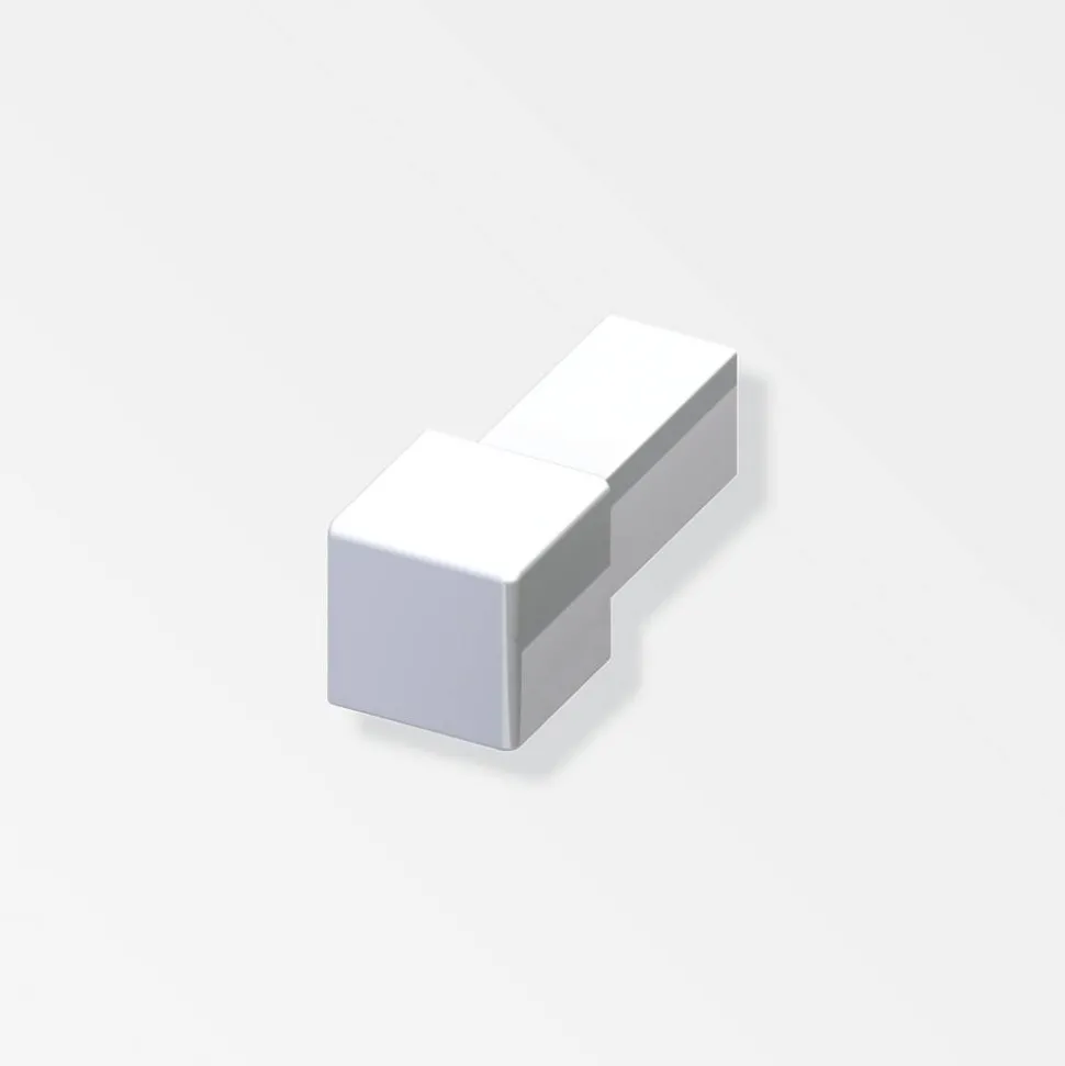 Fliesenecke quadratisch chromfarben 1 cm