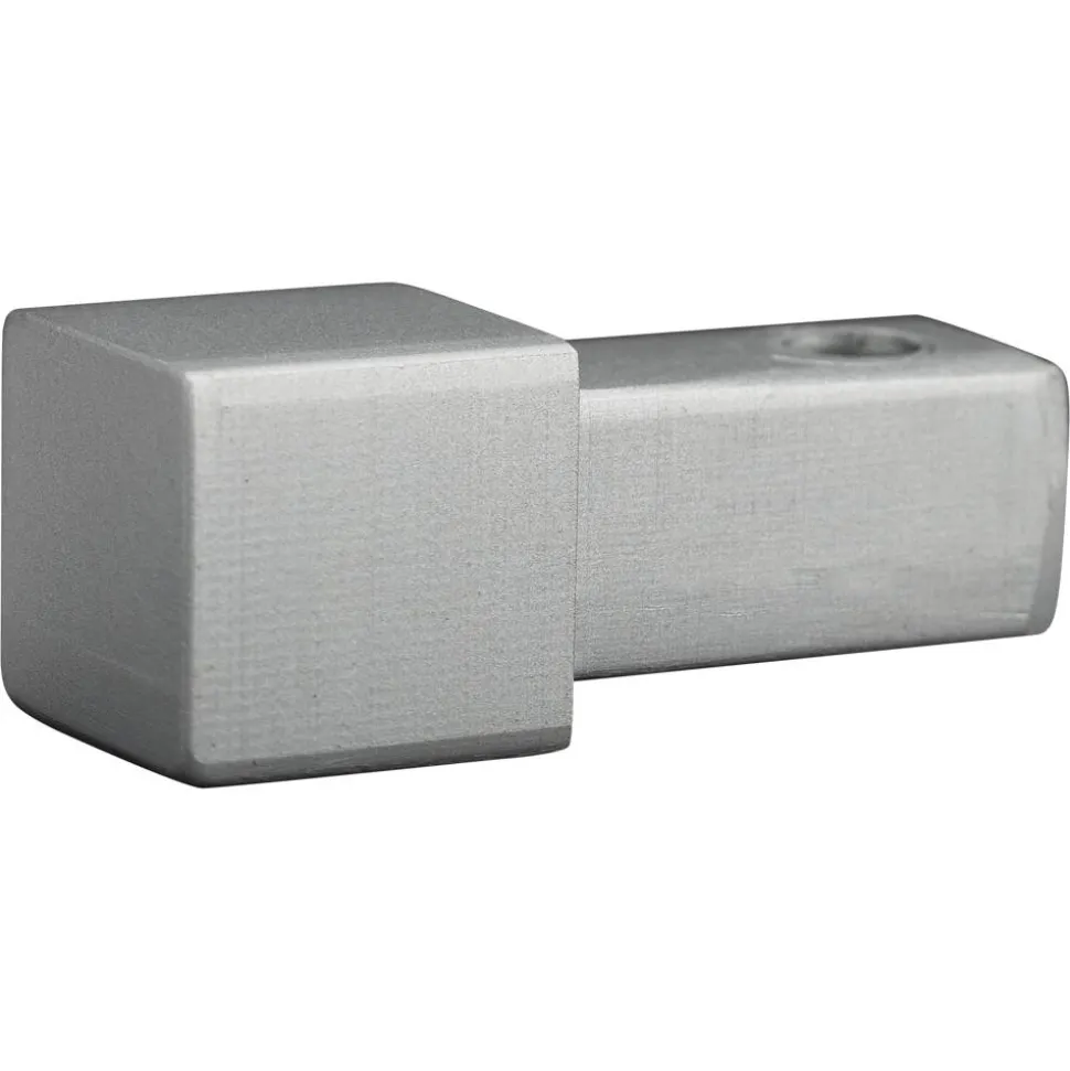 Fliesenecke quadratisch silbern 0,8 cm