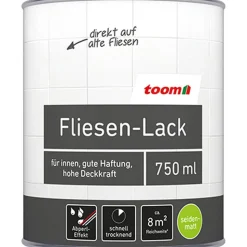 Fliesenlack weiß seidenmatt 750 ml