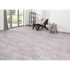Fliesenlaminat 'Canyon' Estrich grau wasserresistent 8 mm