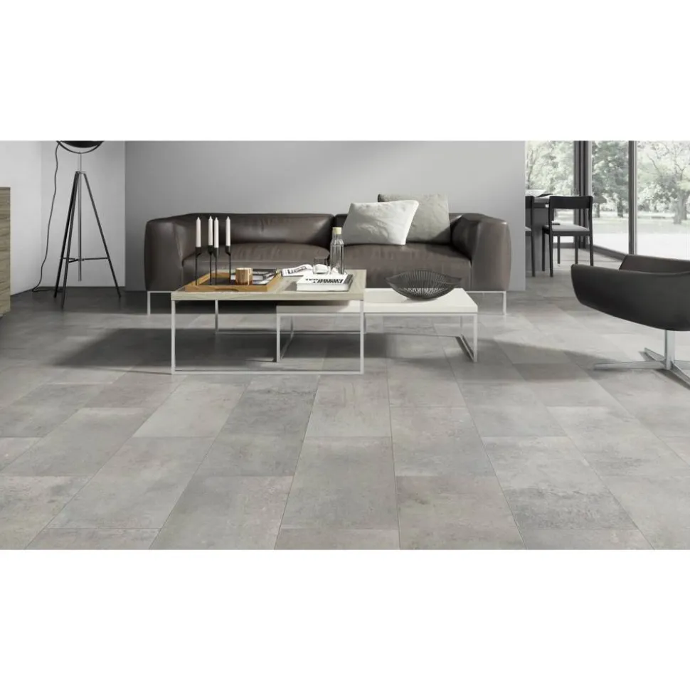 Fliesenlaminat 'Canyon' Zementestrich grau wasserresistent 8 mm