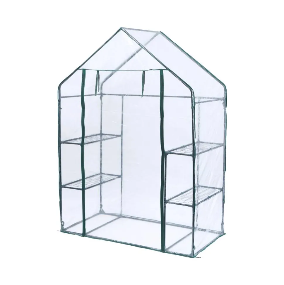 Foliengewächshaus 'Mara' transparent/grün 73 x 195 x 143 cm