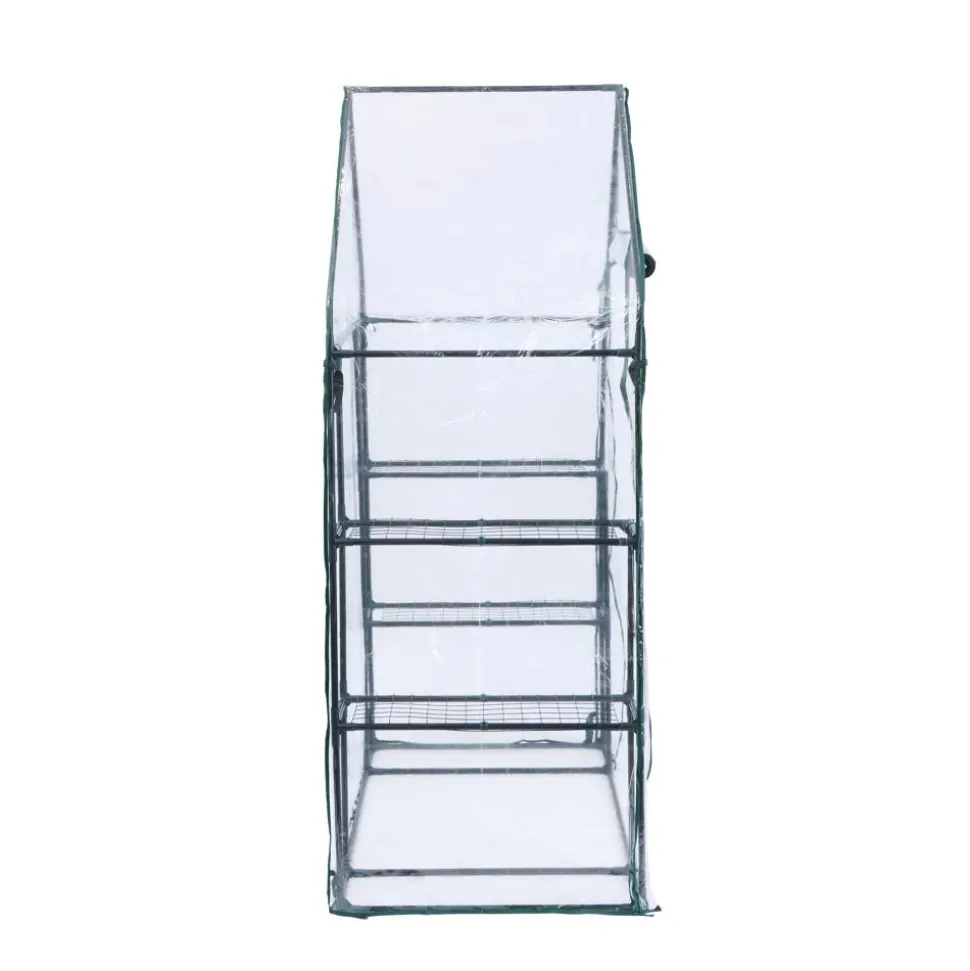 Foliengewächshaus 'Mara' transparent/grün 73 x 195 x 143 cm