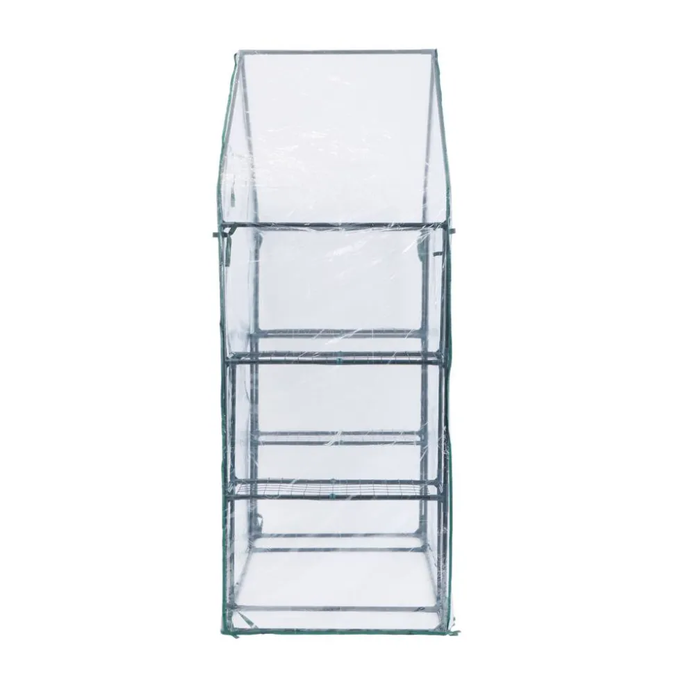 Foliengewächshaus 'Mara' transparent/grün 73 x 195 x 143 cm