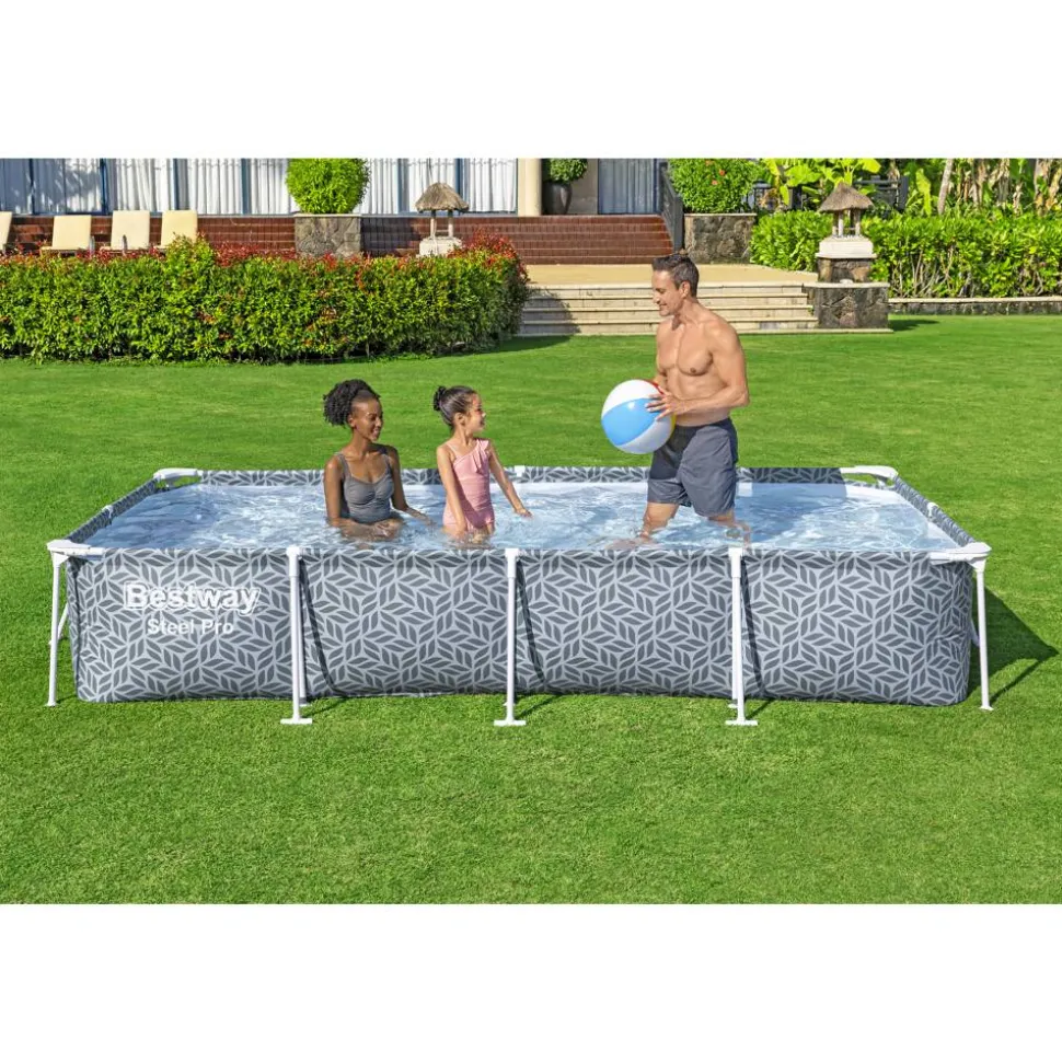 Frame-Pool 'Steel Pro' 366 x 201 x 66 cm mit Filterpumpe