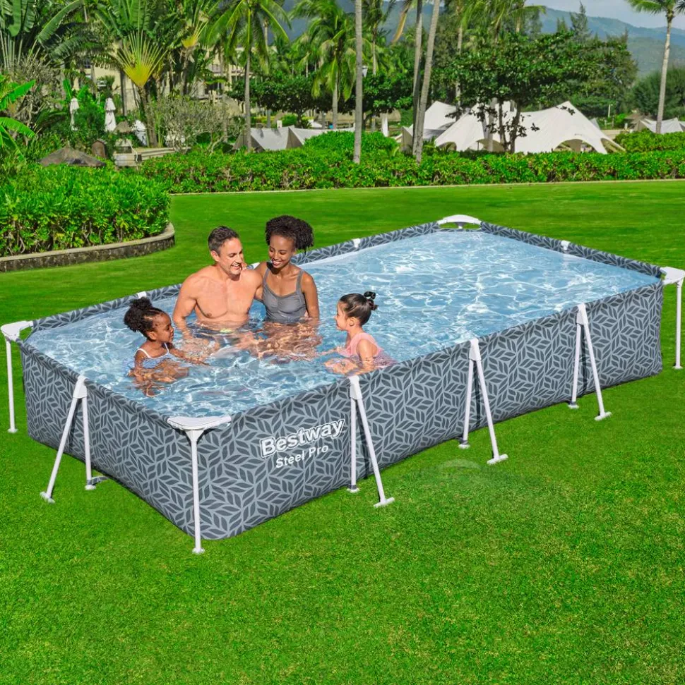 Frame-Pool 'Steel Pro' 366 x 201 x 66 cm mit Filterpumpe