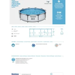 Frame-Pool 'Steel Pro Max' Ø 305 x 76 cm