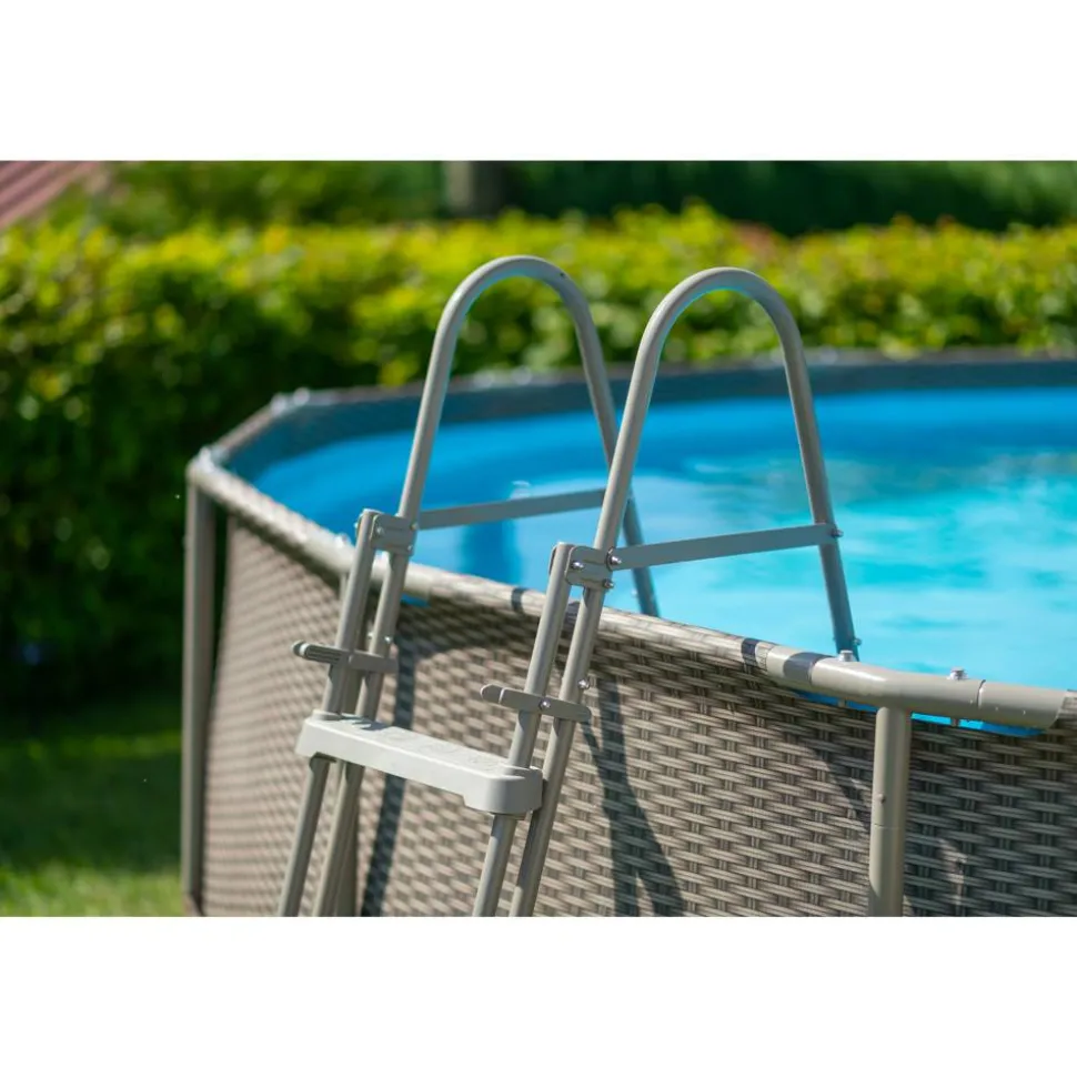 Frame-Pool-Set 'Active Frame' Ø 457 x 106 cm mit Einstiegsleiter und Filterpumpe