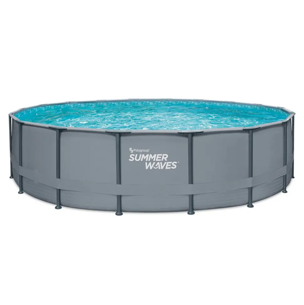Frame-Pool-Set 'Elite Frame' Ø 549 x 132 cm mit Filterpumpe und Sicherheitsleiter