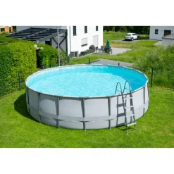 Frame-Pool-Set 'Elite Frame' Ø 549 x 132 cm mit Filterpumpe und Sicherheitsleiter
