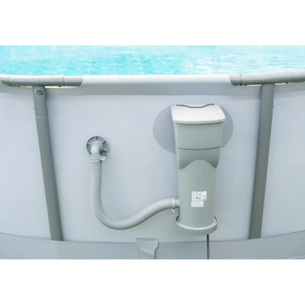 Frame-Pool-Set 'Elite Frame' Ø 549 x 132 cm mit Filterpumpe und Sicherheitsleiter