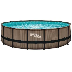 Frame-Pool-Set 'Elite Frame' Ø 488 x 122 cm mit Filterpumpe und Sicherheitsleiter